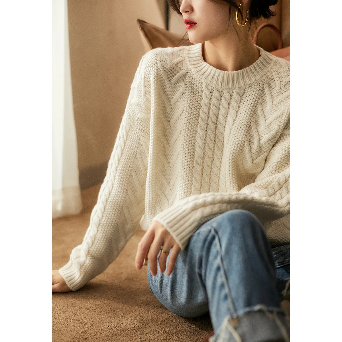Knitting cable